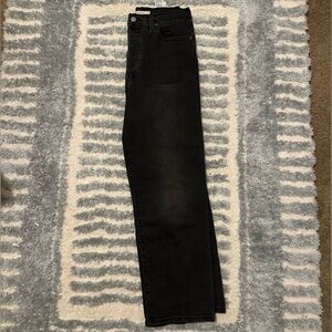 Women's Levi Jeans Ribcage Straight Ankle Black